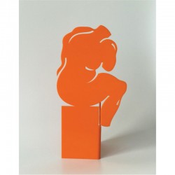 le Penseur  | Orange - Ht 30cm