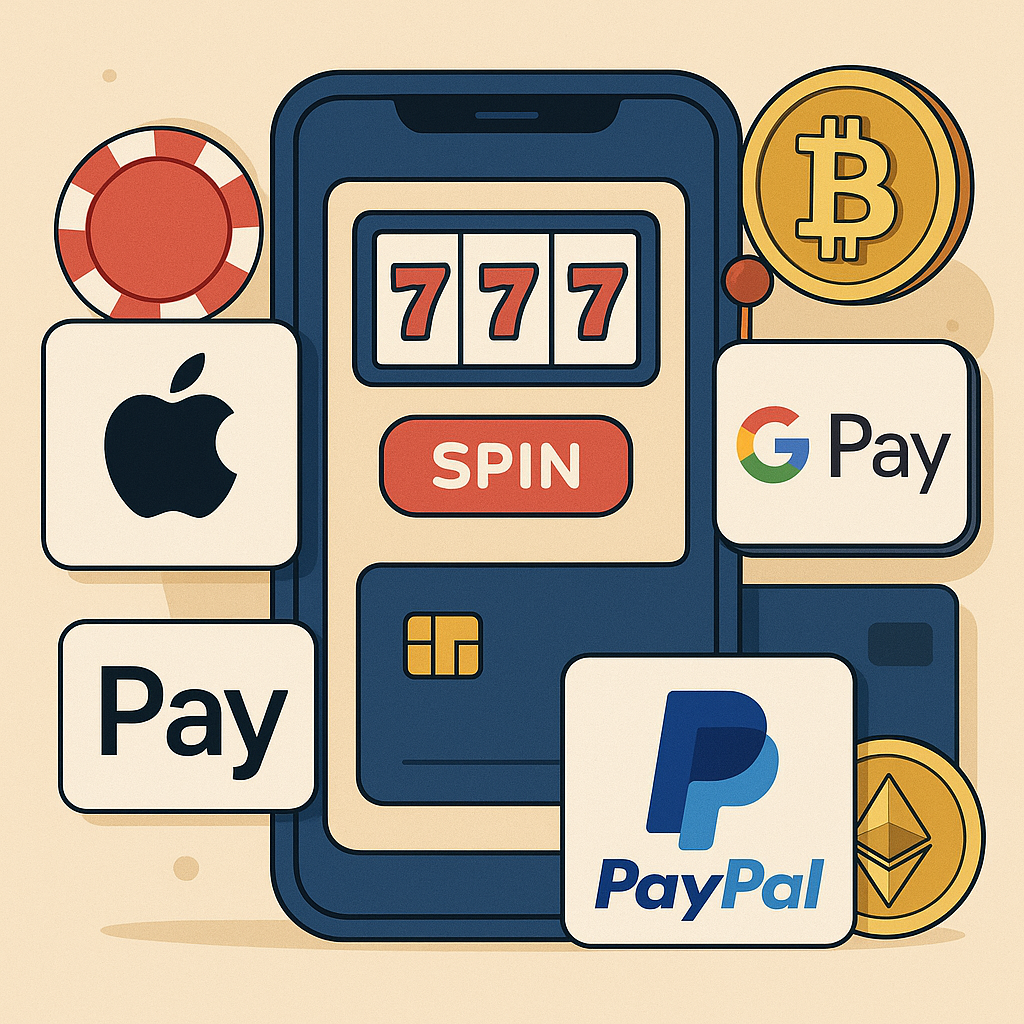 Applications de casino avec paiements mobiles: Apple Pay, Google Pay, PayPal et crypto expliqués
